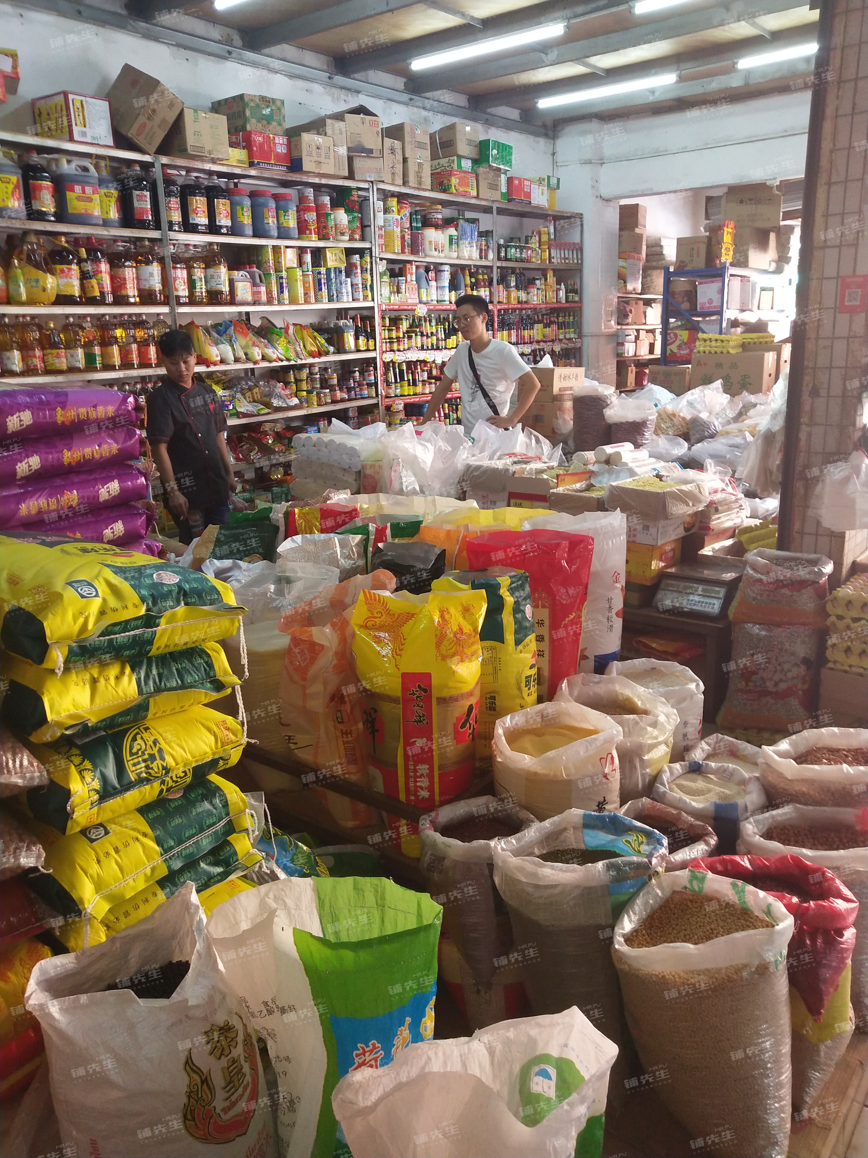 干货杂货店店铺转让|(双门面有稳定老客户市场大门口)虎门粮油副食品